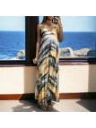 longue robe plissé avec sublime motif imprimé - 3