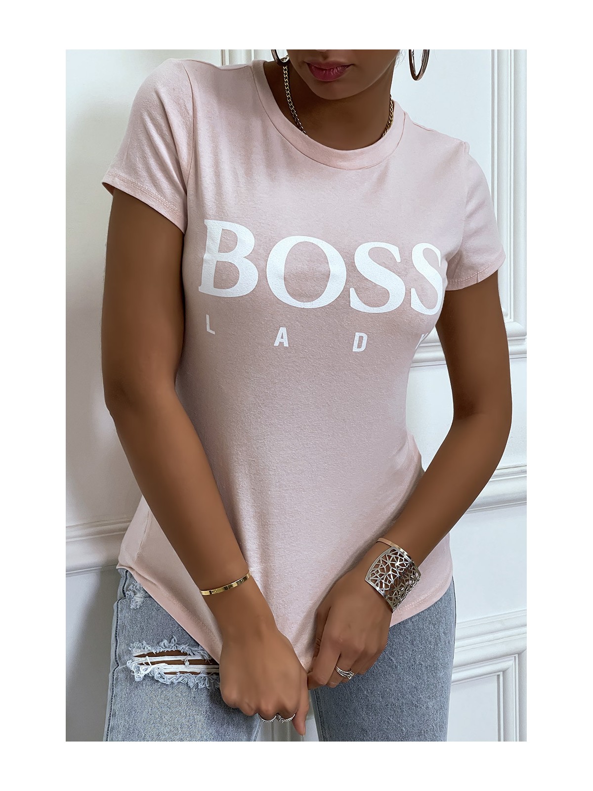 Tee-shirt rose imprimé BOSS - 2