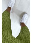 Legging corsaire Push Up vert très fashion - 4