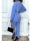 EnTTmble bleu turquoise tunique et pantalon très tendance et agréable à porter - 5