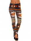 LeCKings d'hiver coloré en Canard et orange motifs fantaisie. Leggings Style fashion. 113-1 - 1