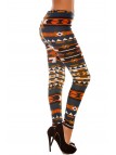 LeCKings d'hiver coloré en Canard et orange motifs fantaisie. Leggings Style fashion. 113-1 - 3