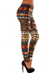 LeCKings d'hiver coloré en Canard et orange motifs fantaisie. Leggings Style fashion. 113-1 - 4