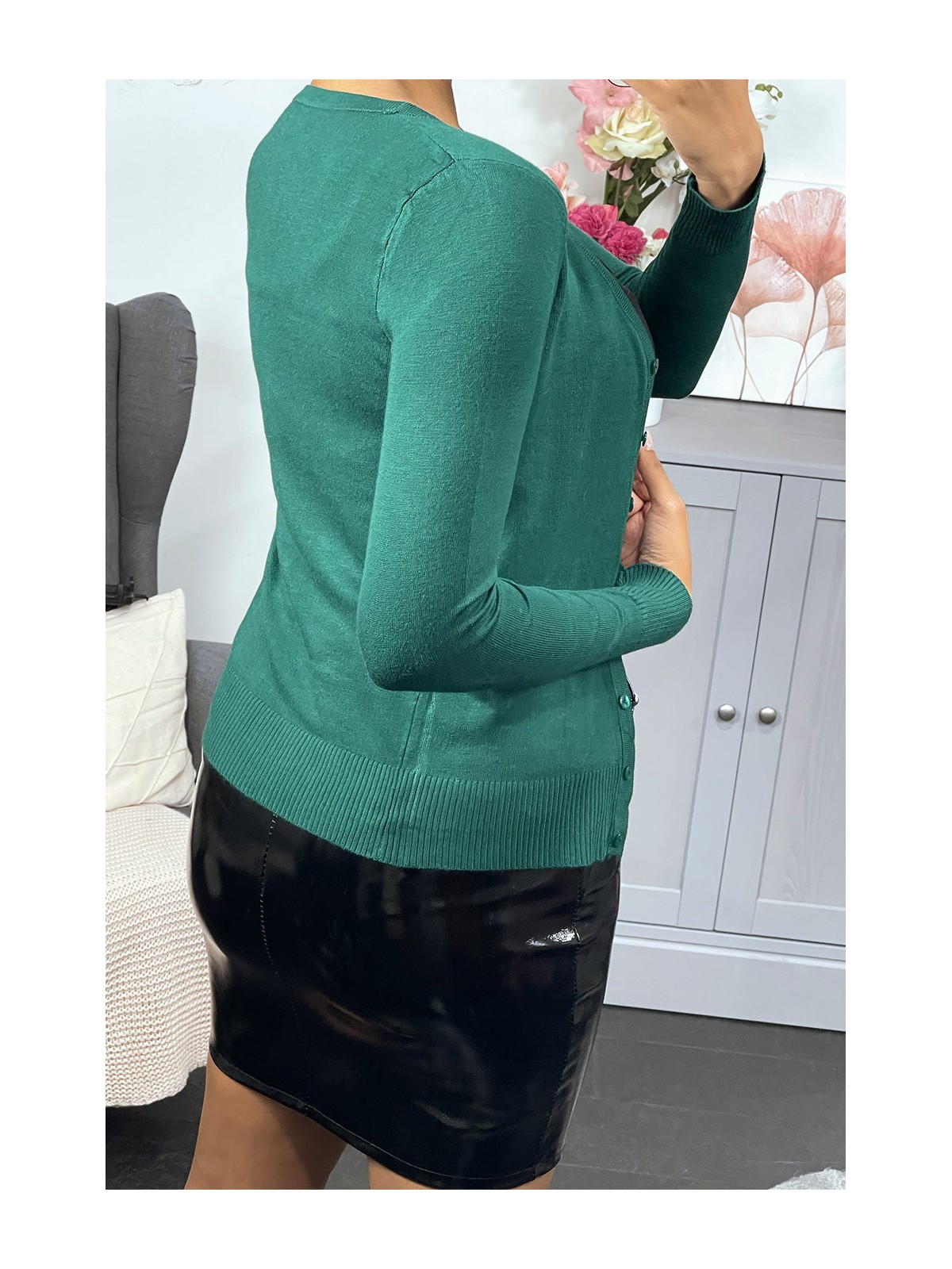 GiGGt vert en maille tricot très extensible et très doux - 8