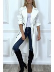 LoLL manteau blanc cintré à la taille avec poches - 2