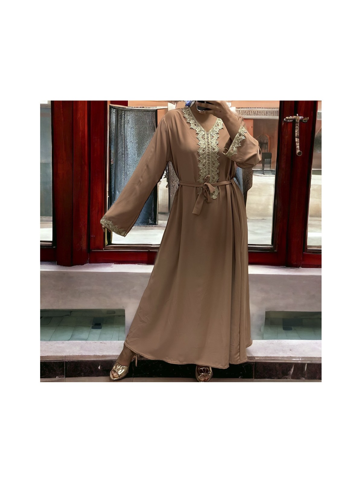 Abaya Layla camel - 2