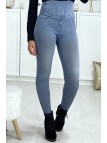 Leggings minceur taille haute effet jeans - 4