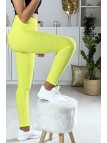 Legging Push Up jaune très fashion. Le best seller du moment - 5