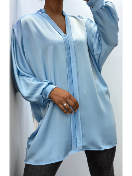 Robe tunique turquoise - 2