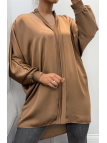 Robe tunique marron - 2