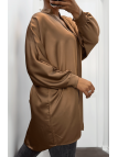 Robe tunique marron - 3
