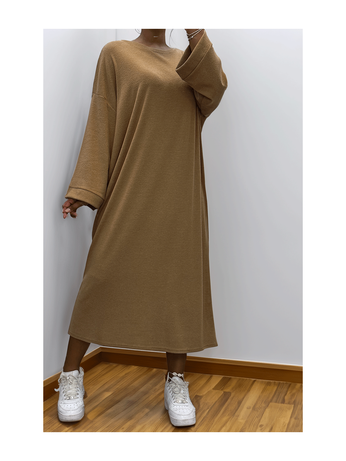 Robe simple camel - 1