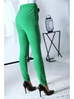 Pantalon Vert avec ceinture et poches - 4