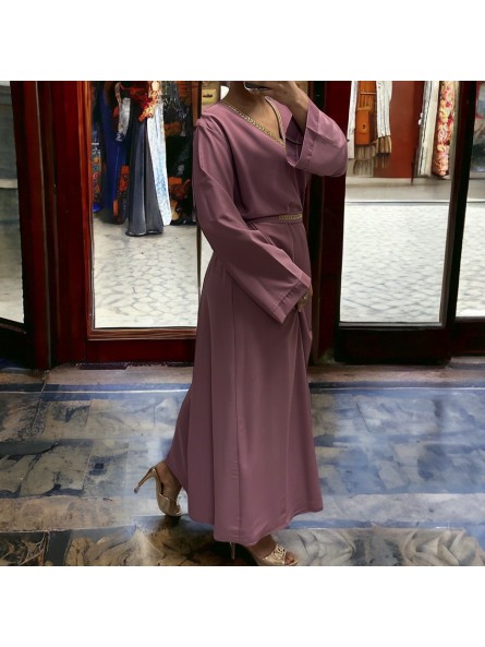 Abaya Rania violet  - 1