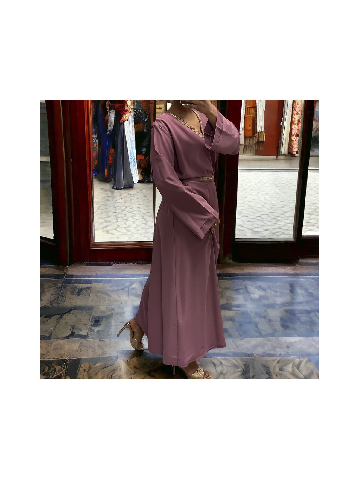 Abaya Rania violet  - 1