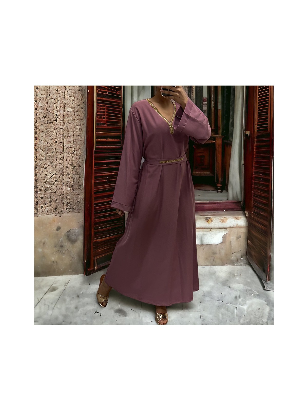 Abaya Rania violet  - 3