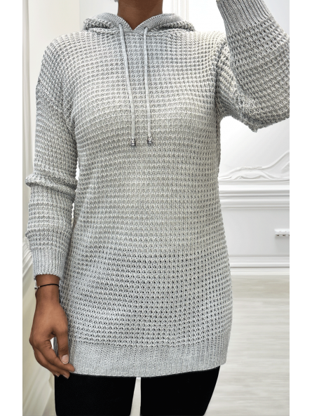 Tunique en tricot gris - 1