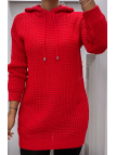 Tunique en tricot rouge - 3