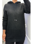 Tunique en tricot noir - 1