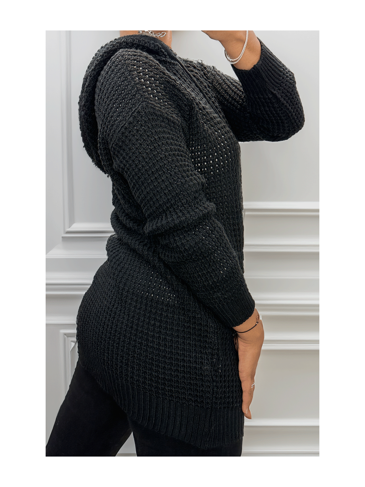 Tunique en tricot noir - 2