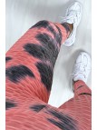 Legging Push Up motif Tie&die fuchsia très fashion - 4