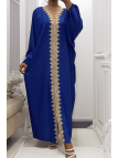 Longue abaya royal over size avec une jolie dentelle - 3