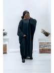 Abaya noir over size (36-52) coupe kimono - 2