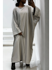 Abaya grise over size (36-52) coupe kimono - 1