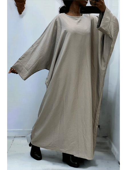 Abaya grise over size (36-52) coupe kimono - 2