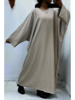 Abaya grise over size (36-52) coupe kimono - 2